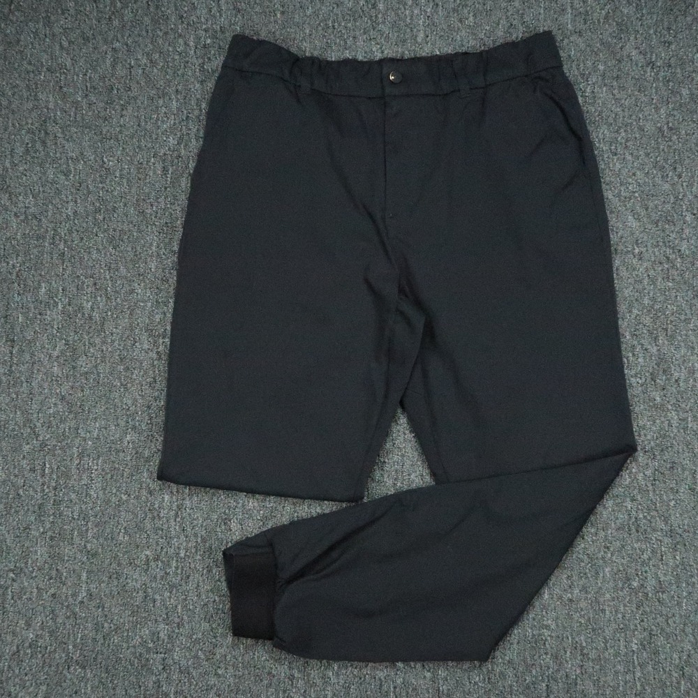 Good Good Golf Pants Mens 34x30 Black Jogger Stretch Zip Pocket Athletic